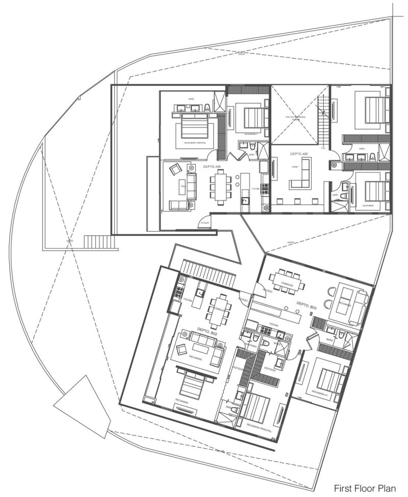 墨西哥采用雙層反射玻璃設計的Trevox 223建築改造項目