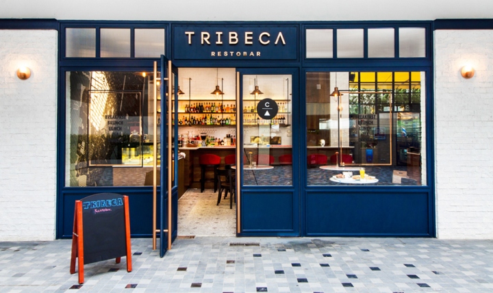 泰國工業風Tribeca Restobar餐廳設計，工業風餐廳設計