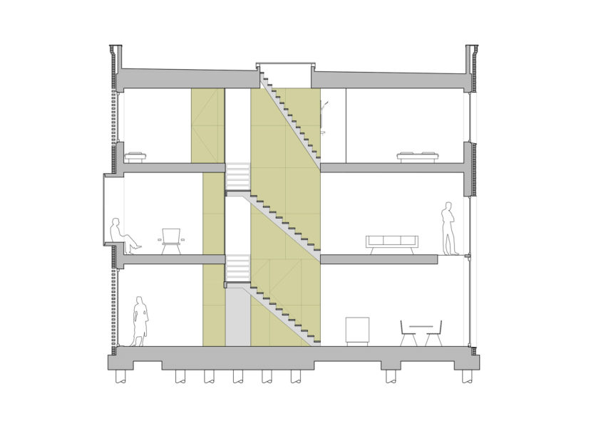 住宅空間，建築設計，建築改造，瘦長型住宅