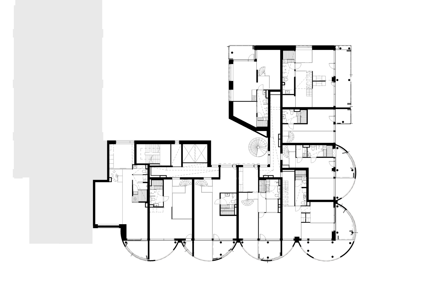 住宅空間，青年公寓設計，商業空間，建築改造，芬蘭倉筒公寓/PAVE Architects