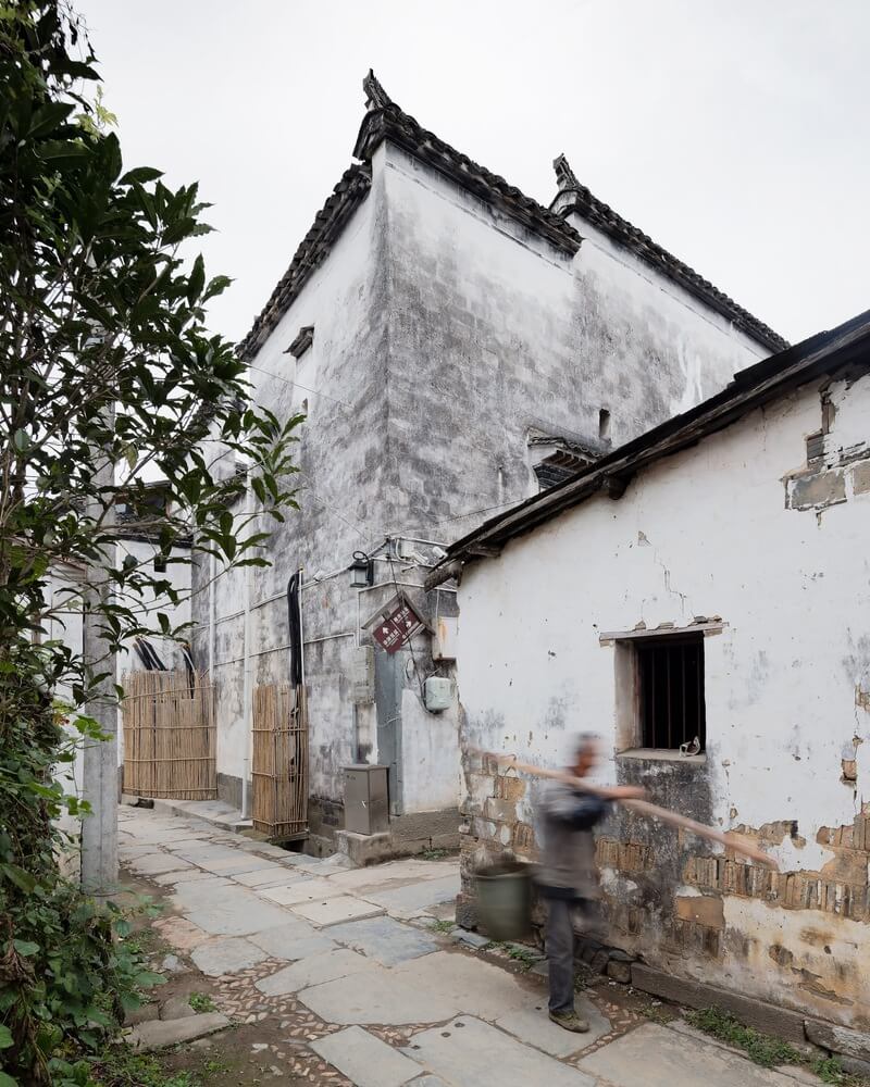 民宿空間，婺源天淨沙古民居驛站，徽派建築設計，江西，驛站民宿設計