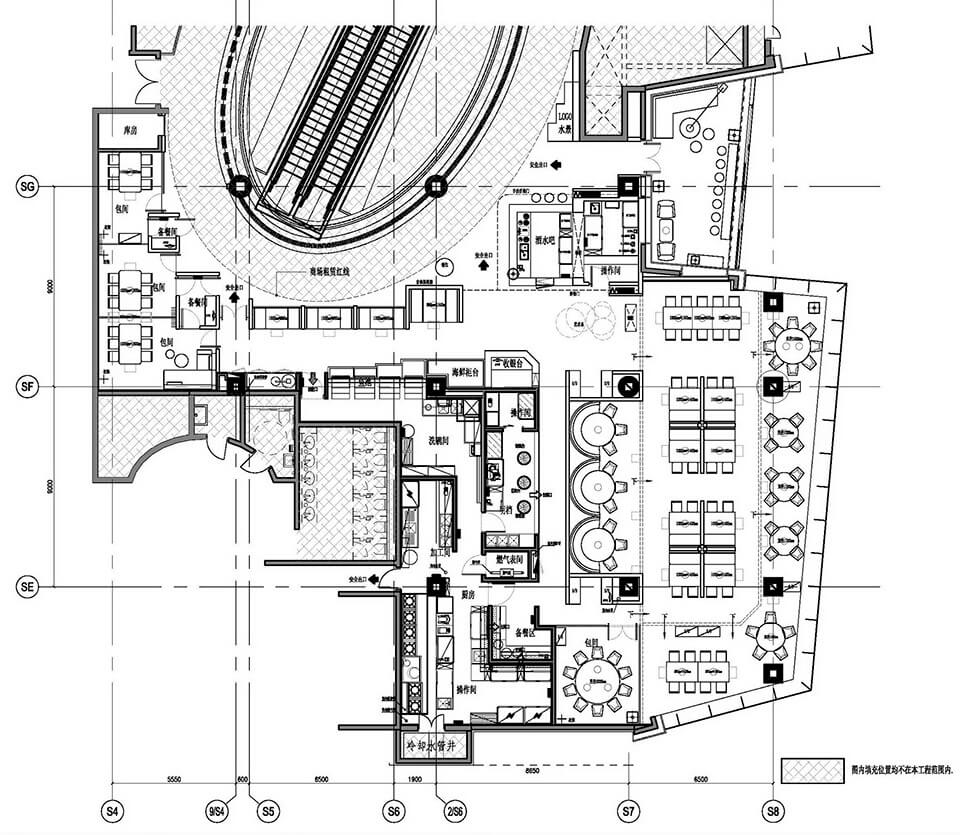 餐飲空間，古魯奇建築，官也街澳門火鍋店，北京，國內火鍋店設計