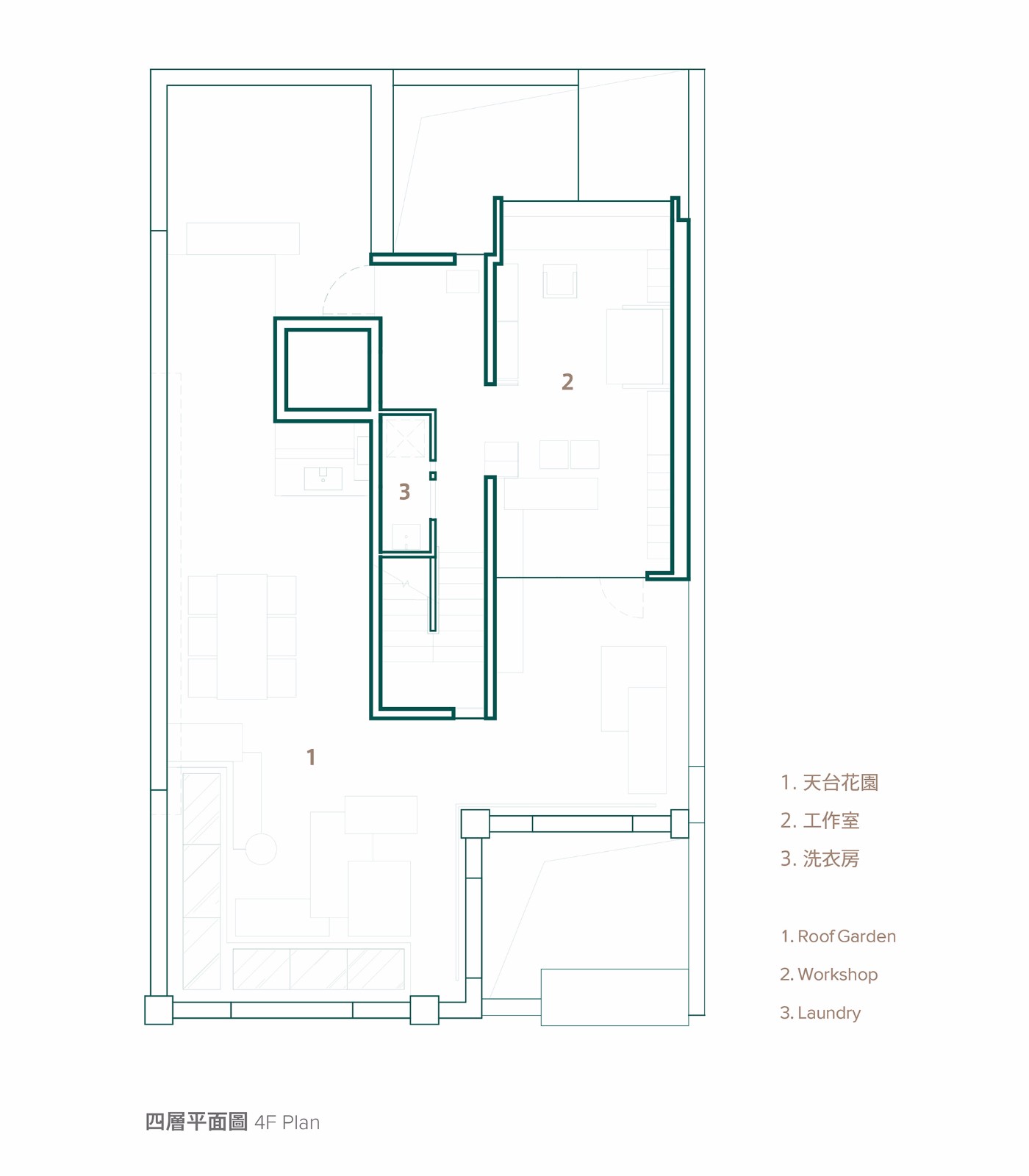 住宅空間，住宅改造設計，廣州無界之居，廣州小洋房改造設計，建築改造，住宅改造設計，湯物臣．肯文創意集團