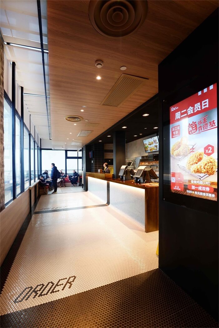 餐飲空間，快餐廳設計，杭州KFC設計，國內KFC設計