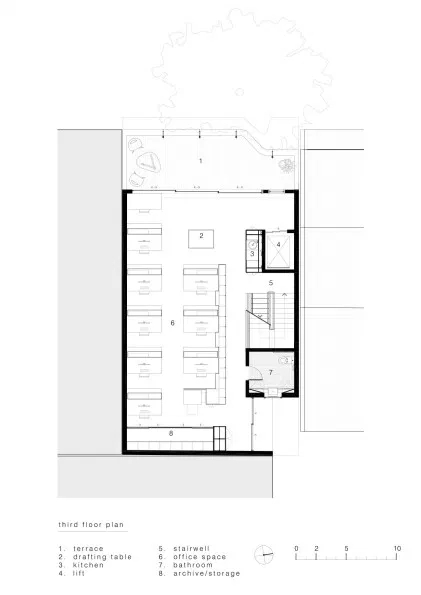 改造空間，建築設計，建築改造，空間重構，陶瓷磚，建築工作室設計，Luigi Rosselli，建築師自己的工作室