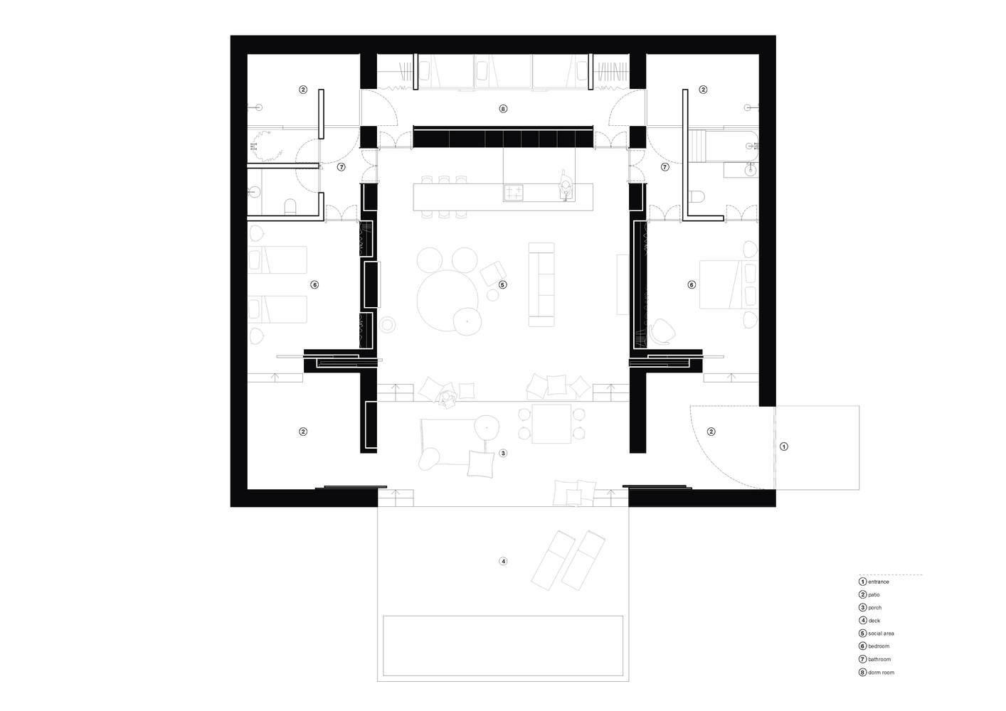 住宅空間，Cercal House，住宅設計，葡萄牙，極簡主義，現代風格