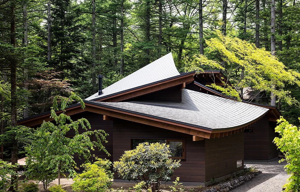 住宅空間，私人住宅，周末別墅，日本輕井澤，建築設計