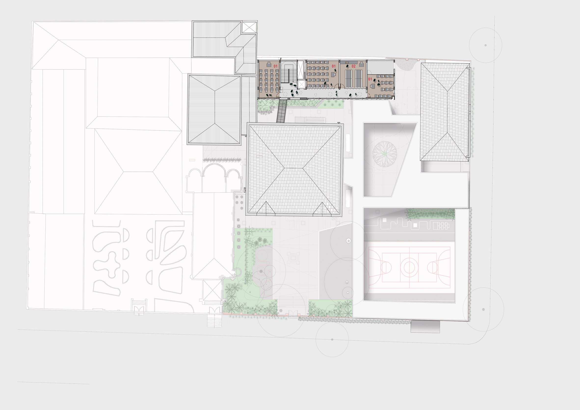 建築改造，教學空間，建築設計，兒童學校，巴西聖保羅，古老建築