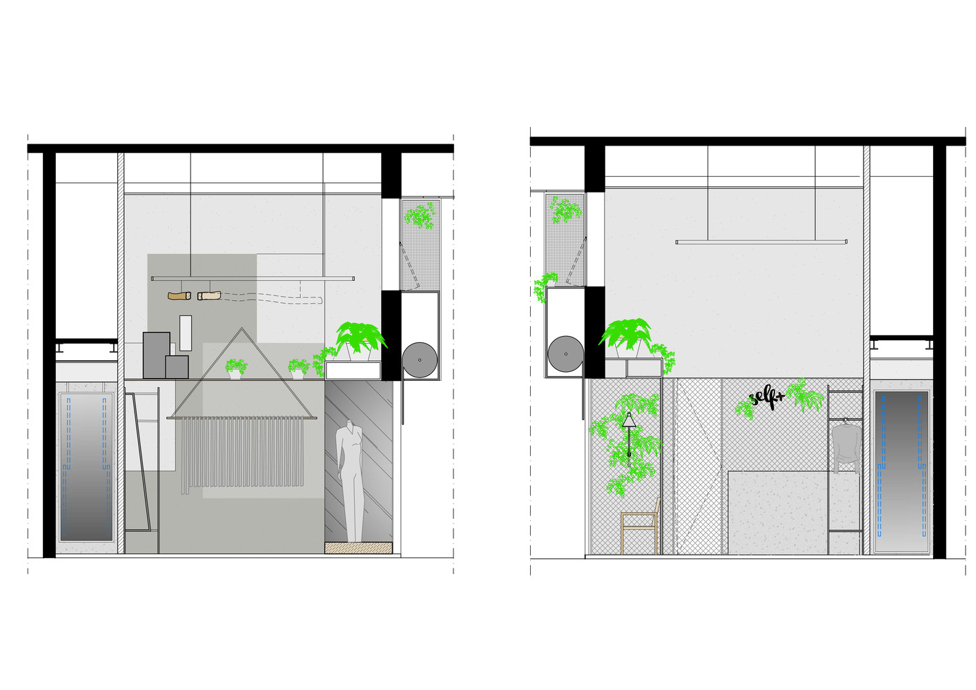 商業空間，Self+品牌，品牌實體店設計，Kube Arquitetura ，裏約熱內盧