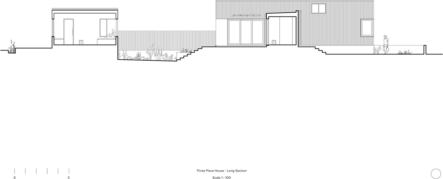 住宅空間，住宅設計，國外住宅空間設計，THREE PIECE HOUSE，澳大利亞，可持續