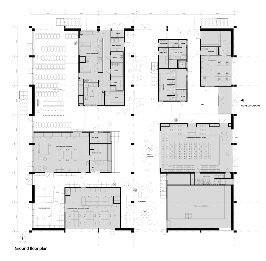 建築空間，建築設計，國外建築空間設計，學校設計，COBE & MVRDV，丹麥