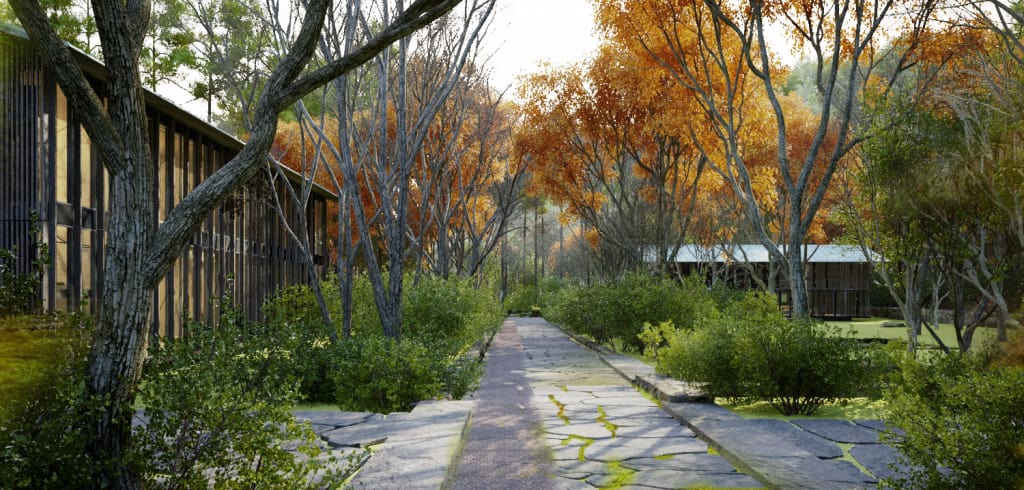 酒店空間，度假村，京都安縵，Kerry Hill