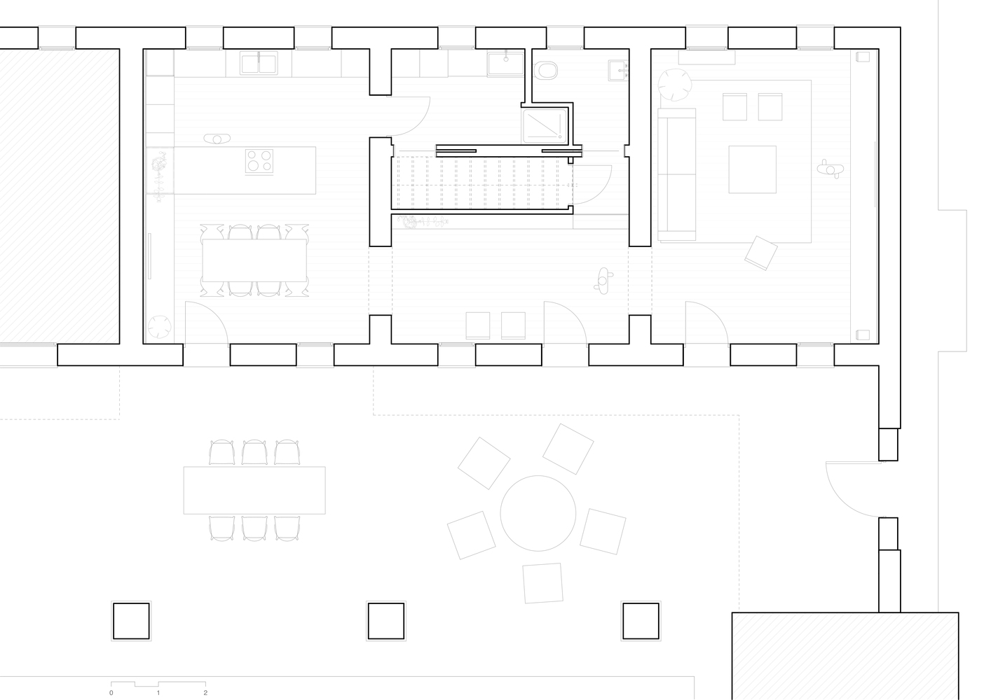 住宅空間，住宅設計，威尼斯，意大利，國外住宅空間設計，Didonè Comacchio Architects