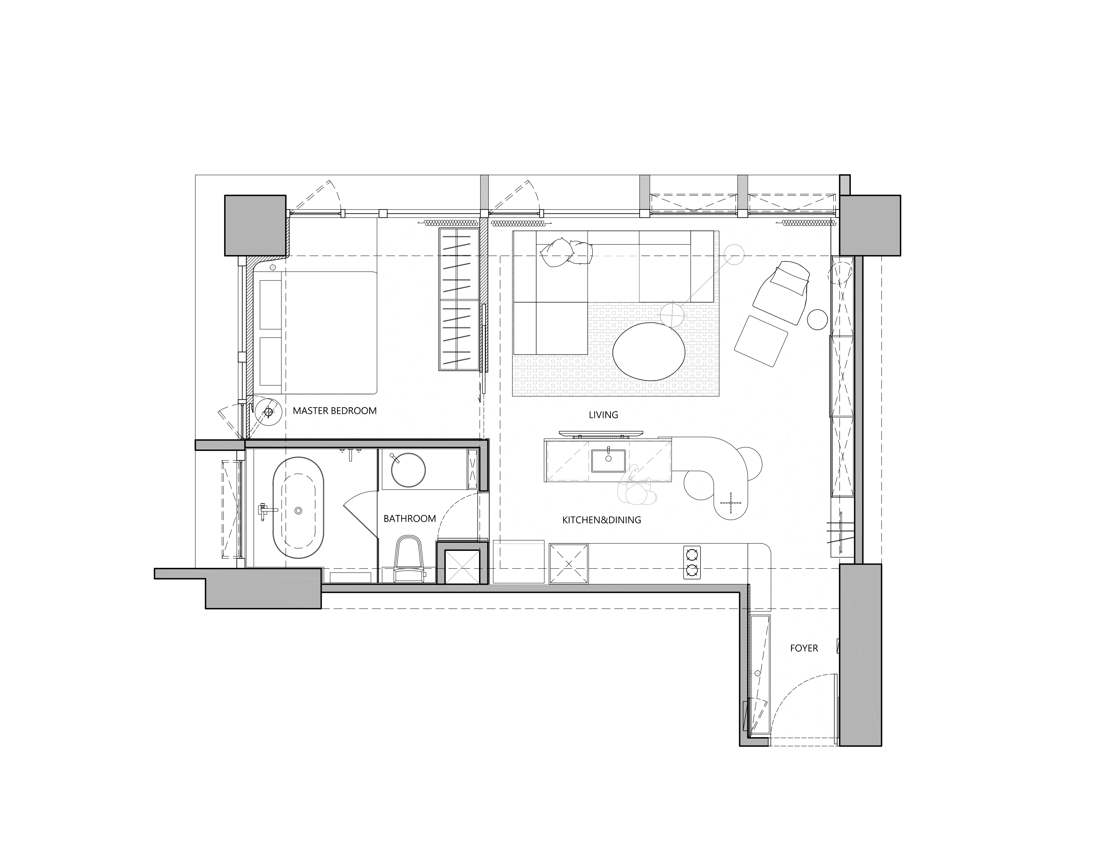 住宅空間，流動向量，台灣設計，PENY HSIEH，源原設計，台北，國內住宅設計