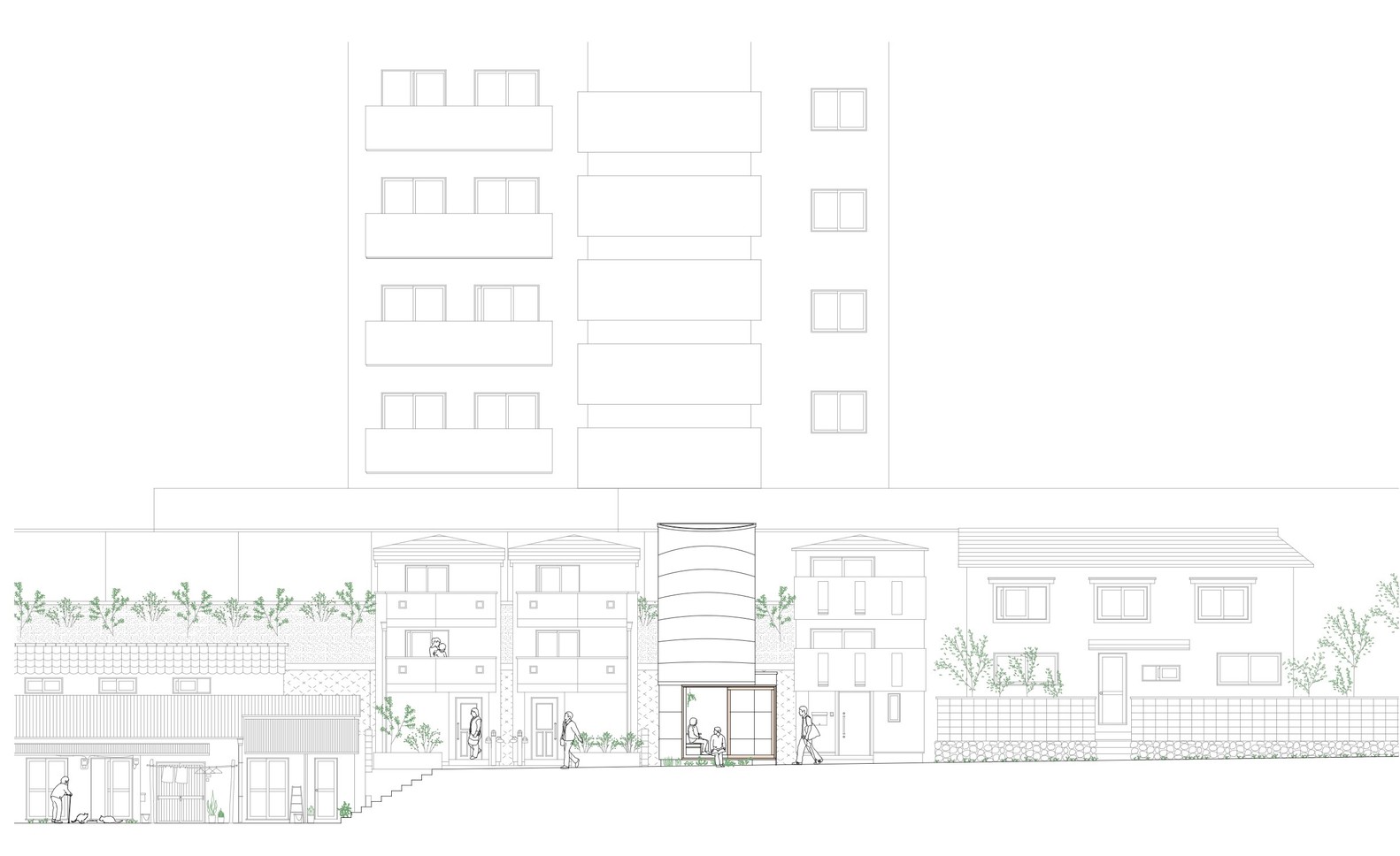 住宅空間，國外住宅設計，Takeshi Hosaka，東京，小宅概念