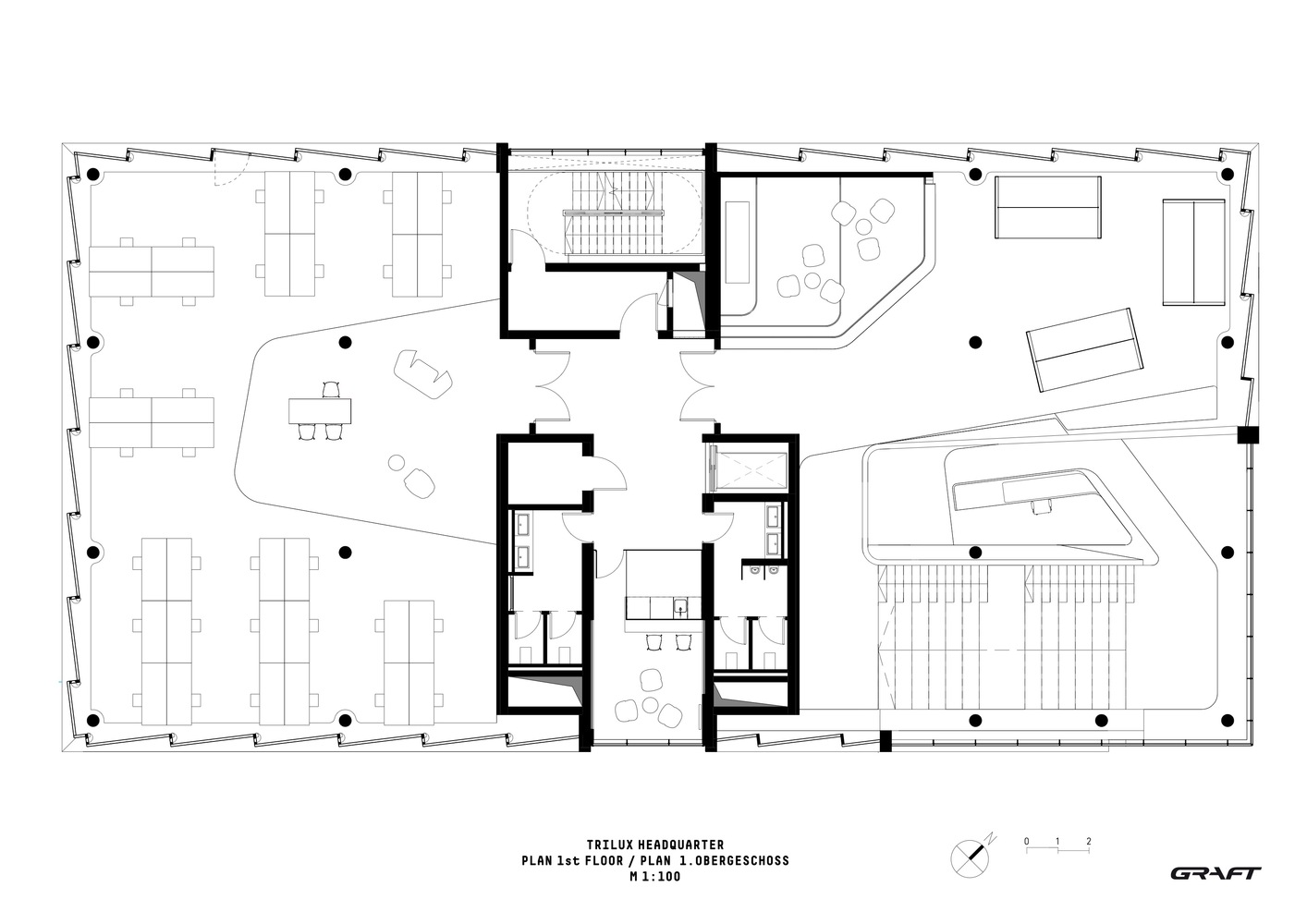 辦公空間，國外辦公室設計，Graft Architects，德國，燈具集團辦公室