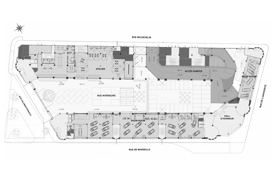 修迪建築設計，SUD Architectes，建築改造，法國，雪鐵龍Citroën，車庫改造