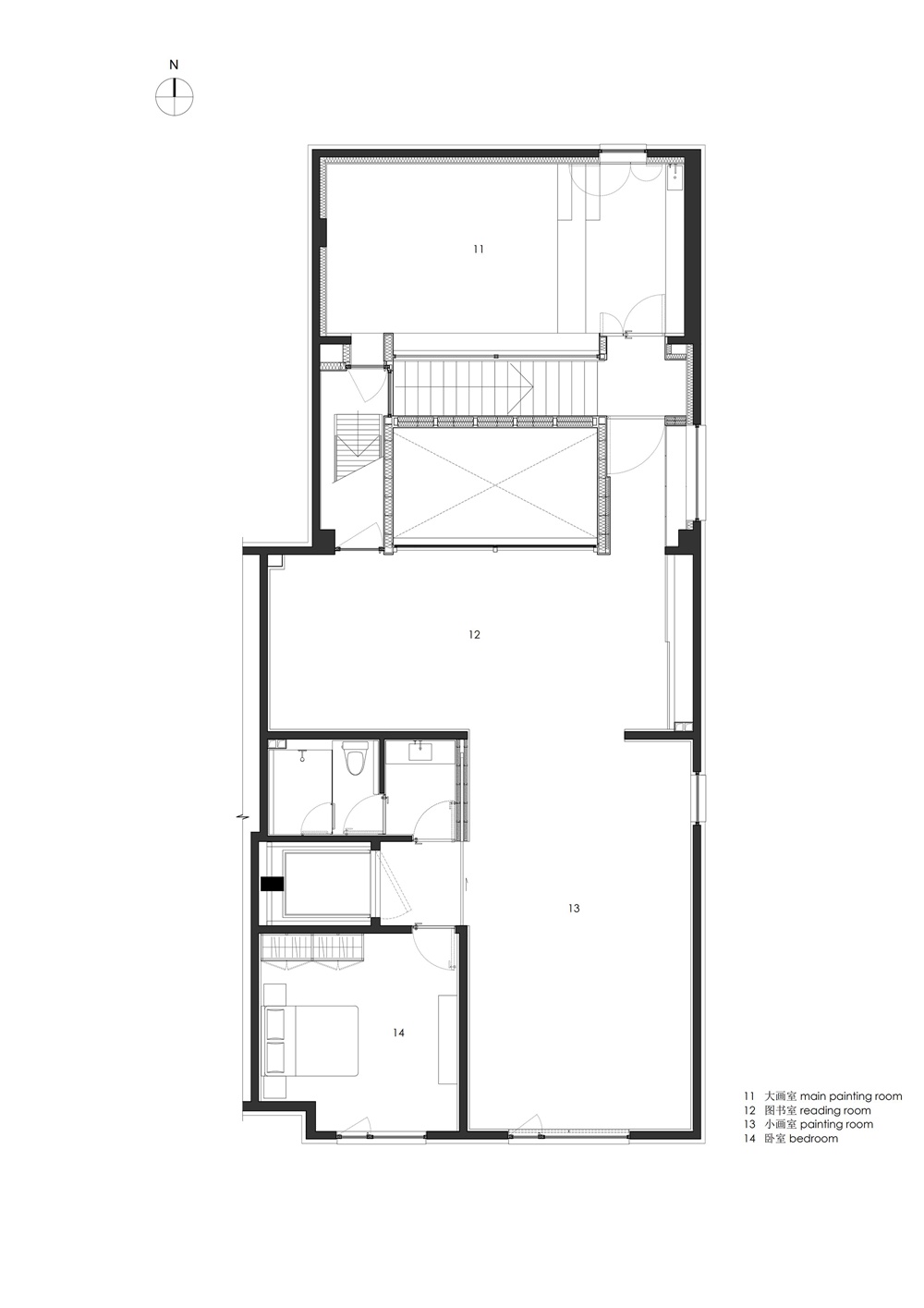 左通右達建築工作室，北京，住宅工作室，Apartment 55，項目投稿