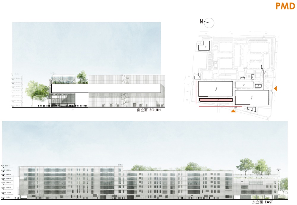 修迪建築設計，SUD Architectes，建築改造，工業激活，中芯國際，立麵改造，上海