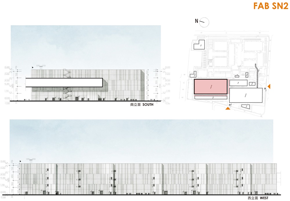 修迪建築設計，SUD Architectes，建築改造，工業激活，中芯國際，立麵改造，上海