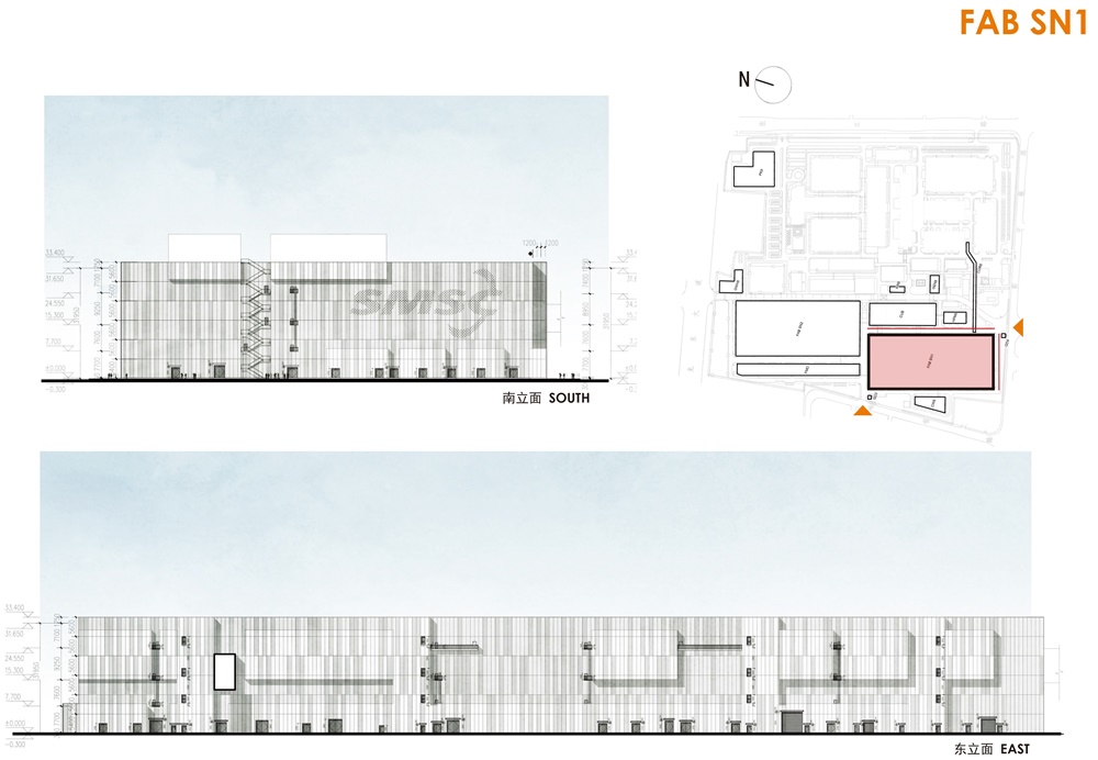 修迪建築設計，SUD Architectes，建築改造，工業激活，中芯國際，立麵改造，上海