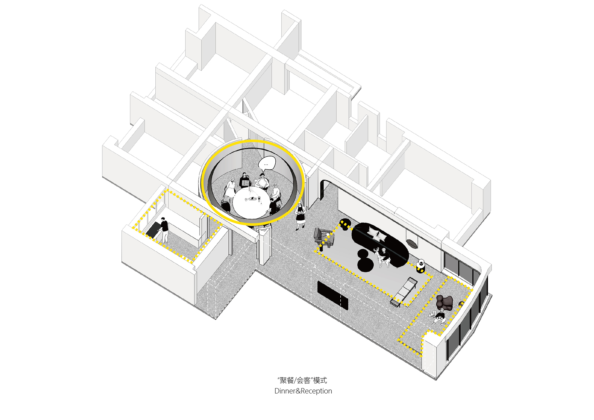 住宅空間，私人住宅，艾克建築，汕頭，俏皮藝術，冷酷紳士