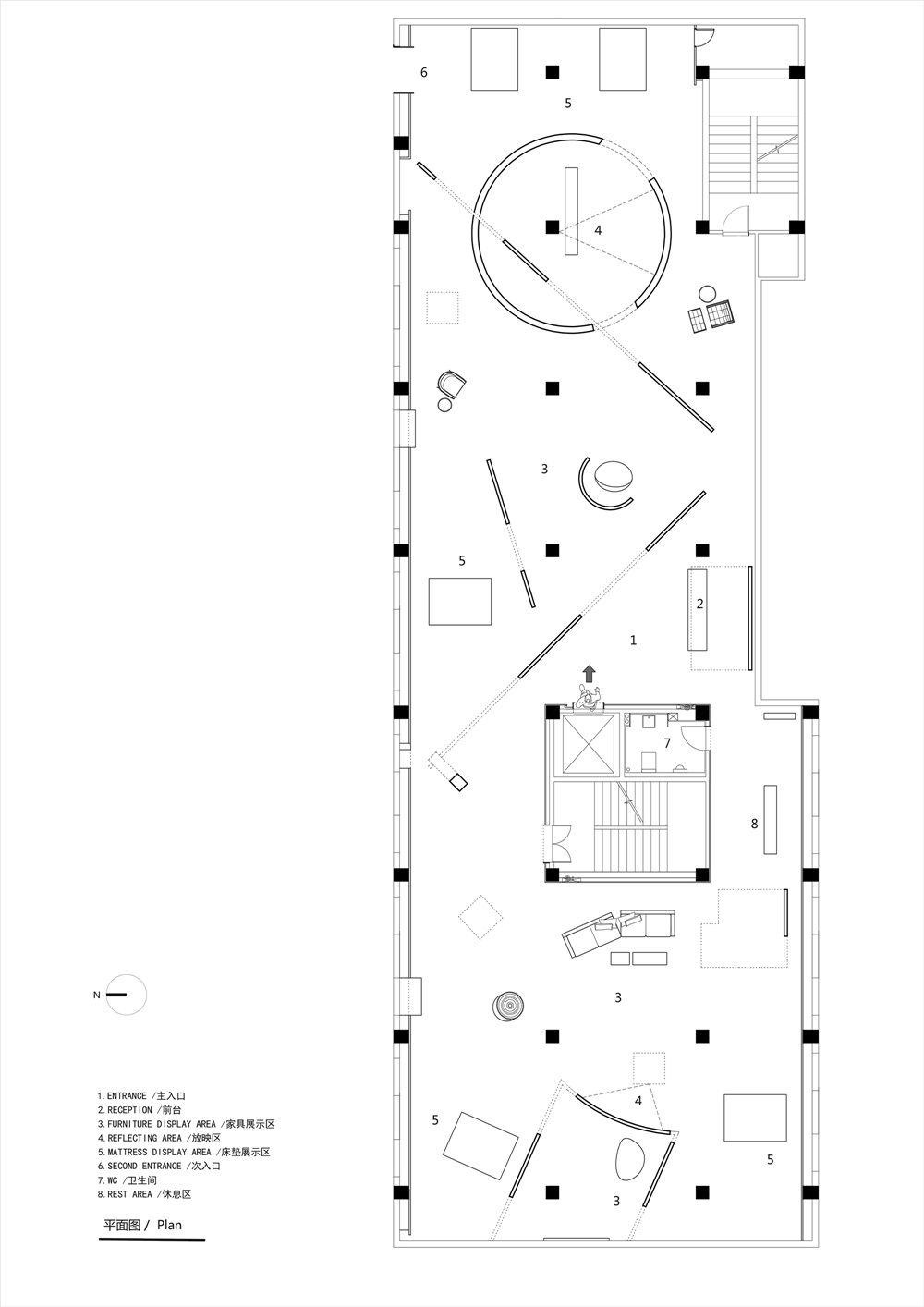 商業空間，藝術展廳，艾克建築，汕頭，家具展廳