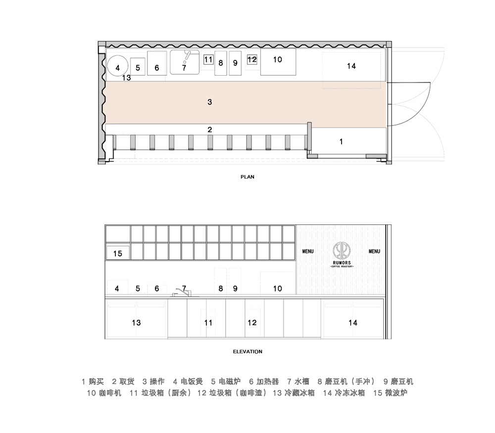 餐飲空間，咖啡廳設計，上海，尋長設計，魯馬滋咖啡-快閃店，項目投稿