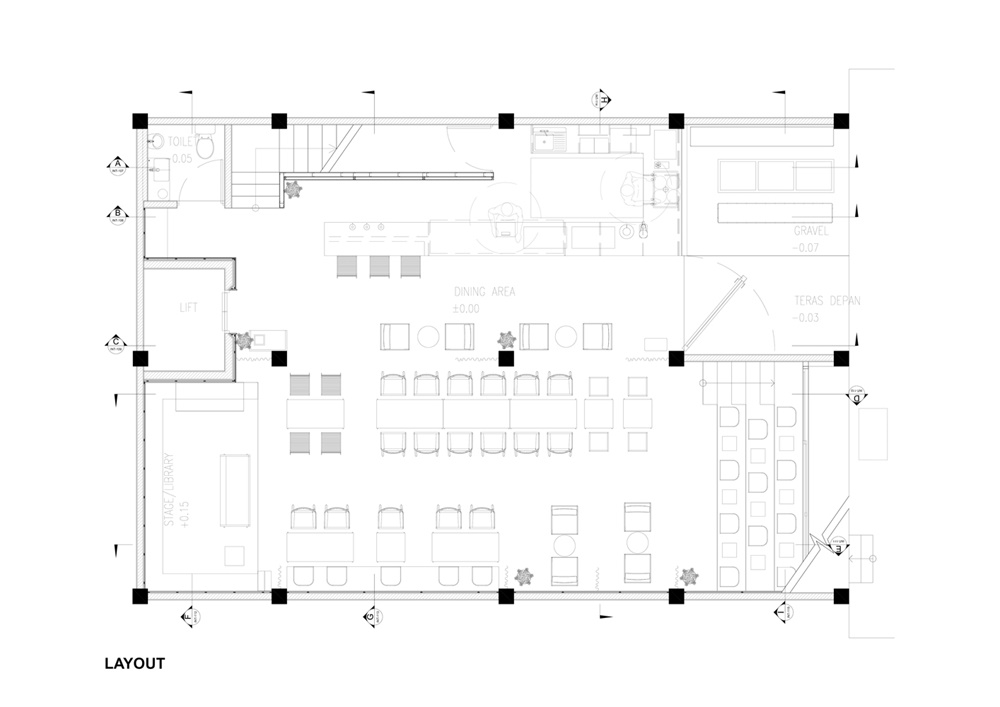 商業空間，咖啡店，多功能空間，印尼，文化藝術空間