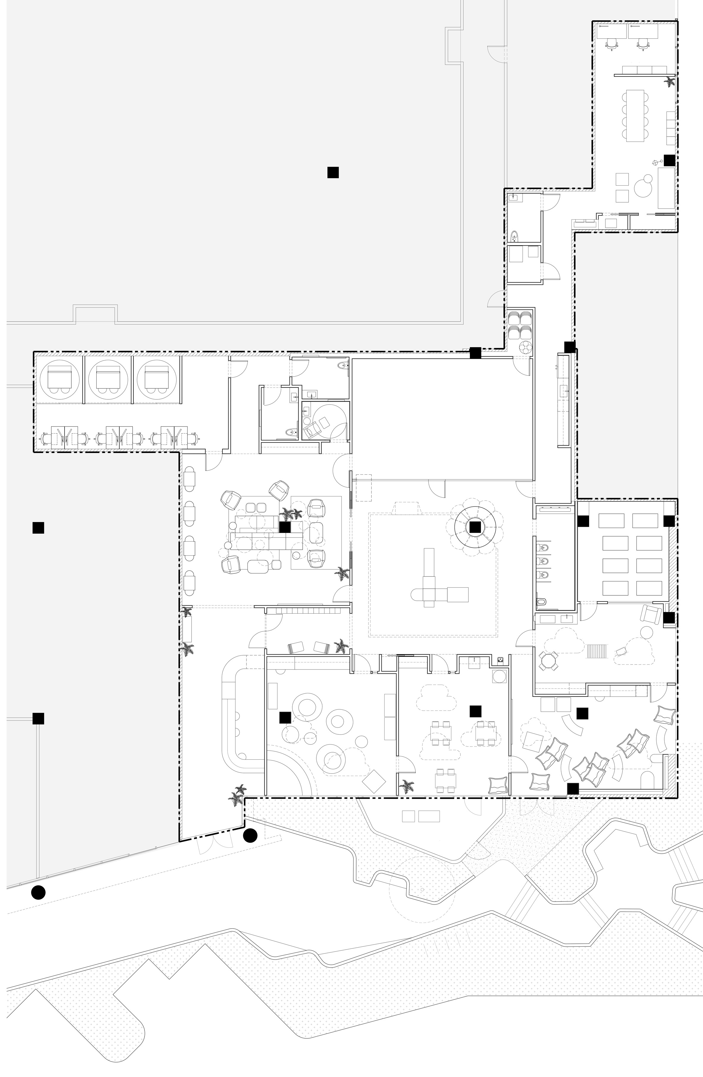 商業空間，兒童活動社區，Darien Williams，美國洛杉磯，兒童保育中心，多功能空間