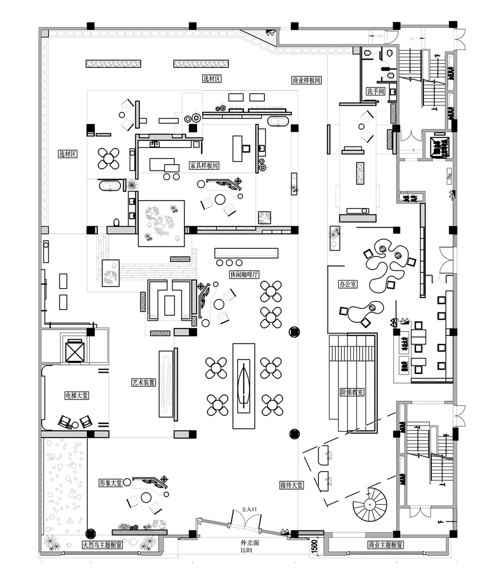 商業空間，展廳設計，陶瓷展廳空間，拓維設計，項目投稿