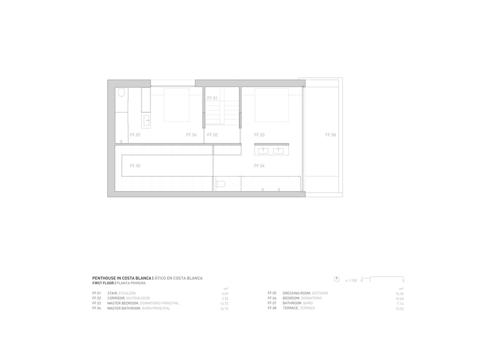 住宅空間，西班牙，Fran Silvestre Arquitectos，改造設計，penthouse住宅，極簡主義