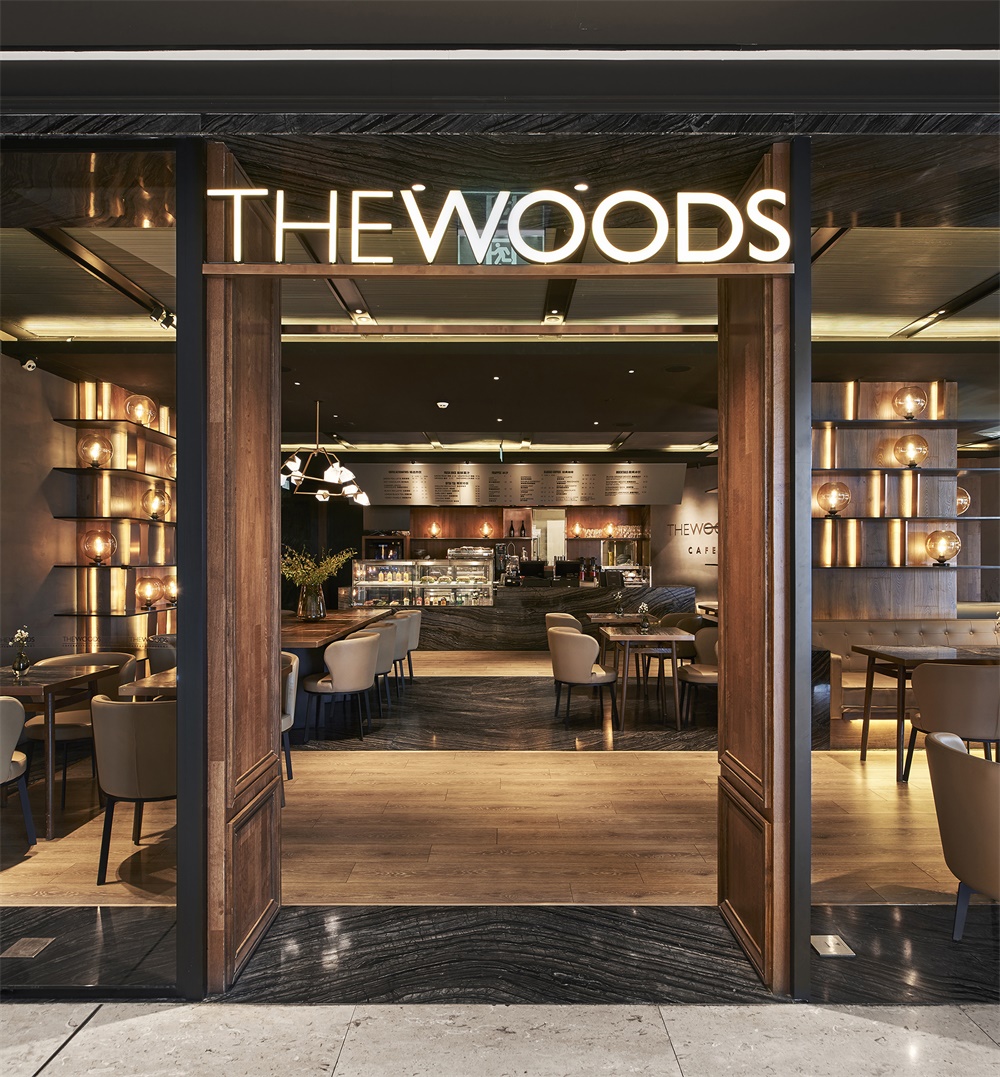 餐飲空間，北京王府中環，THE WOODS CAFÉ，FUNUN LAB，咖啡廳設計，項目投稿