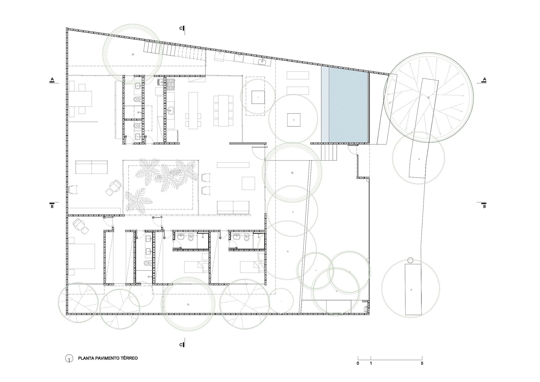 Terrae+Tuma，巴西聖保羅，住宅空間，大平層，現代風格住宅設計