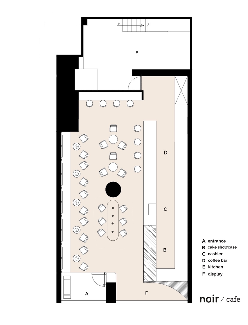 餐飲空間，咖啡廳設計，咖啡店設計，廣州，睿上形素，RSXS design，noir cafe