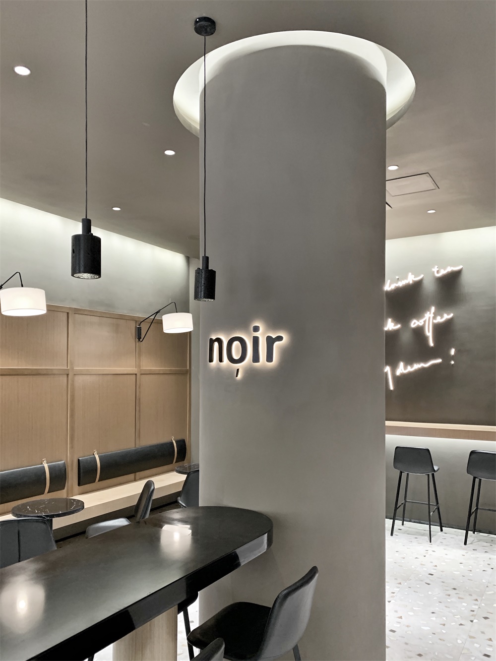 餐飲空間，咖啡廳設計，咖啡店設計，廣州，睿上形素，RSXS design，noir cafe