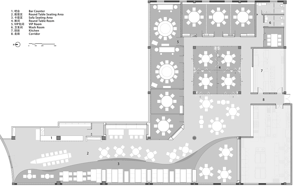 未木建築空間設計，未木建築，餐廳設計，北京岸鄉餐廳設計，岸鄉餐廳設計，岸鄉餐廳，未木建築空間設計作品，湘菜餐廳設計，湘菜餐廳