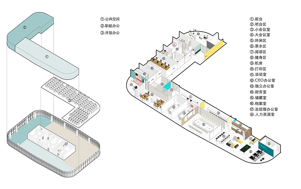 海鏈科技總部辦公設計，一乘建築，一乘建築設計，科技公司辦公室設計，辦公室設計，onexn，海鏈科技，一乘建築設計作品