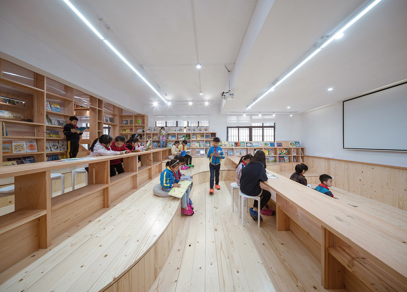 公益圖書館,萬科公益圖書館,圖書館設計,貴陽貞豐縣者相一學圖書室,貴陽貞豐縣雲盤小學 圖書室,尌林建築