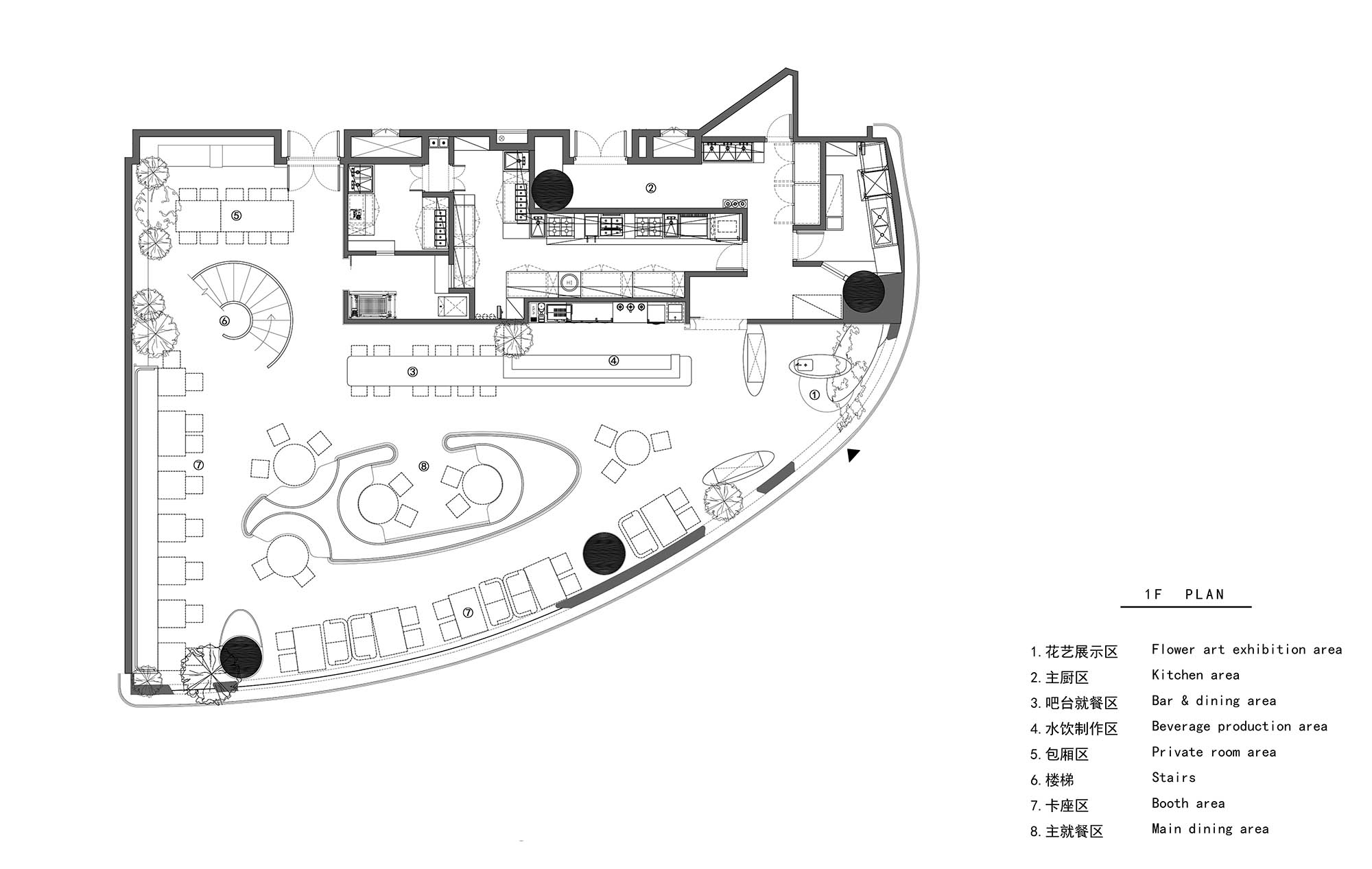 梁築設計,梁築設計事務所,Tomacado花廚,上海IFC國金中心花廚,上海餐廳設計,上海Tomacado花廚,梁築,項目投稿