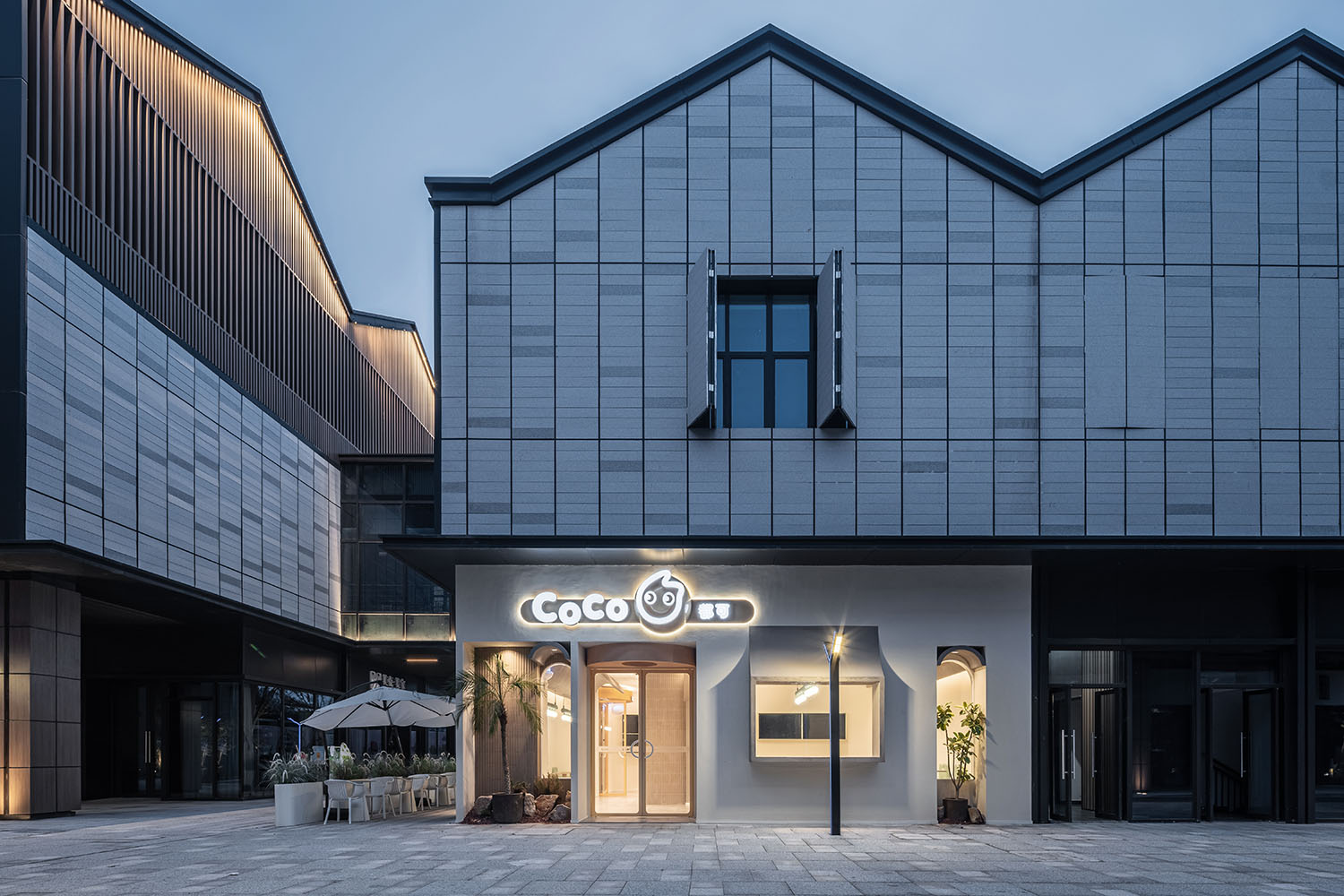 茶飲店設計,CoCo都可江陰忠義街區店,CoCo都可忠義街區店,CoCo都可,江陰茶飲店設計,歐陽跳建築設計