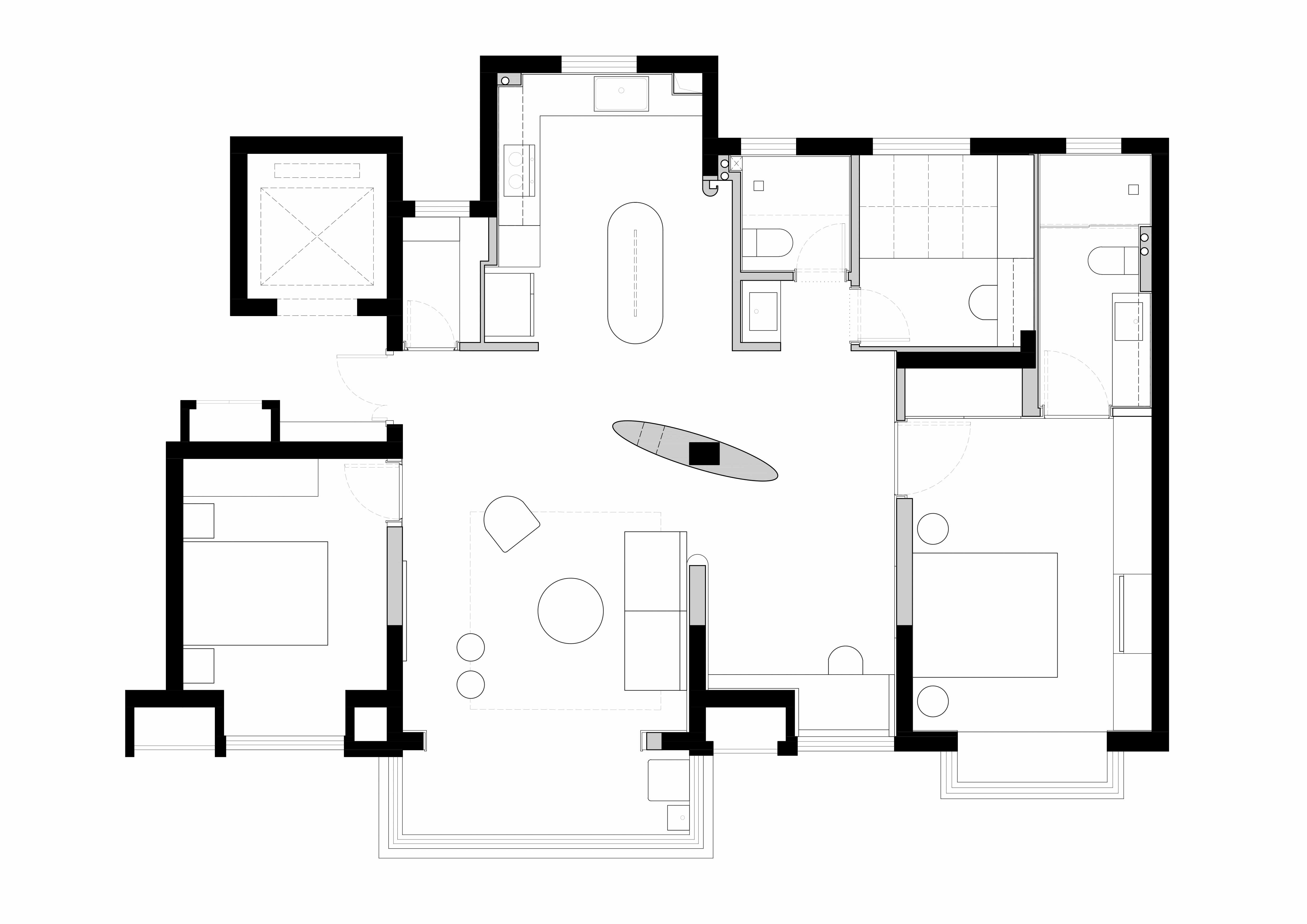 126㎡住宅設計,家裝設計,無錫住宅設計,無錫家裝設計,無錫中梁壹號院,住宅設計案例,現代風格住宅設計案例,極簡風格住宅設計,極簡風格設計案例,現代風格住宅設計,介間建築,介間建築設計