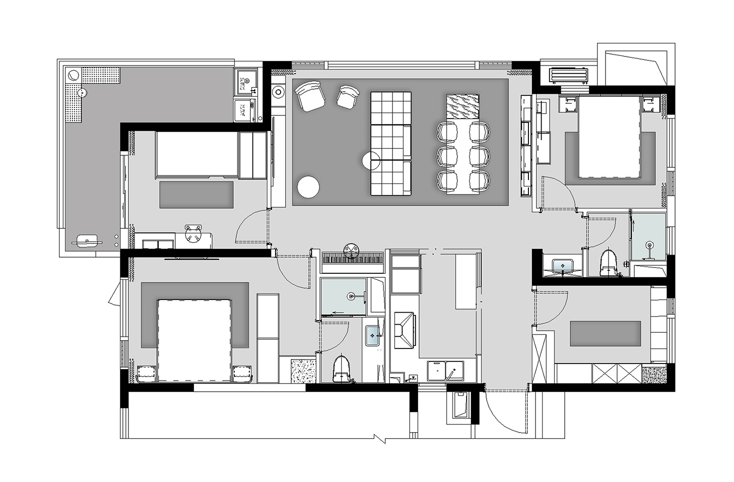 IF DESIGN,福州萬科城市之光樣板間,羽果設計,東方意境,樣板間設計,羽果設計作品,福州萬科樣板間設計