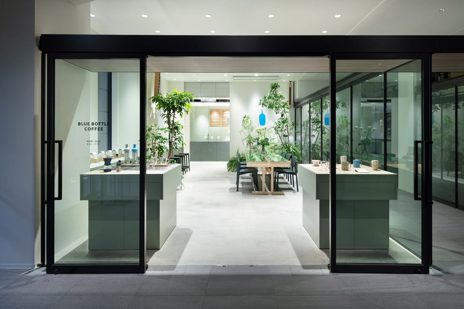 Blue Bottle Coffee,藍瓶咖啡,小藍瓶咖啡店,網紅咖啡店,咖啡店設計案例,120㎡咖啡店設計