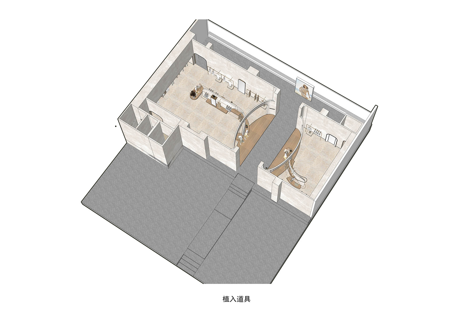 JYDP,FLORA&aiLEY上海鼎源路店,FLORA&aiLEY,JYDP間睦設計,服裝設計案例,女裝店,女裝服裝店設計,女裝品牌形象店