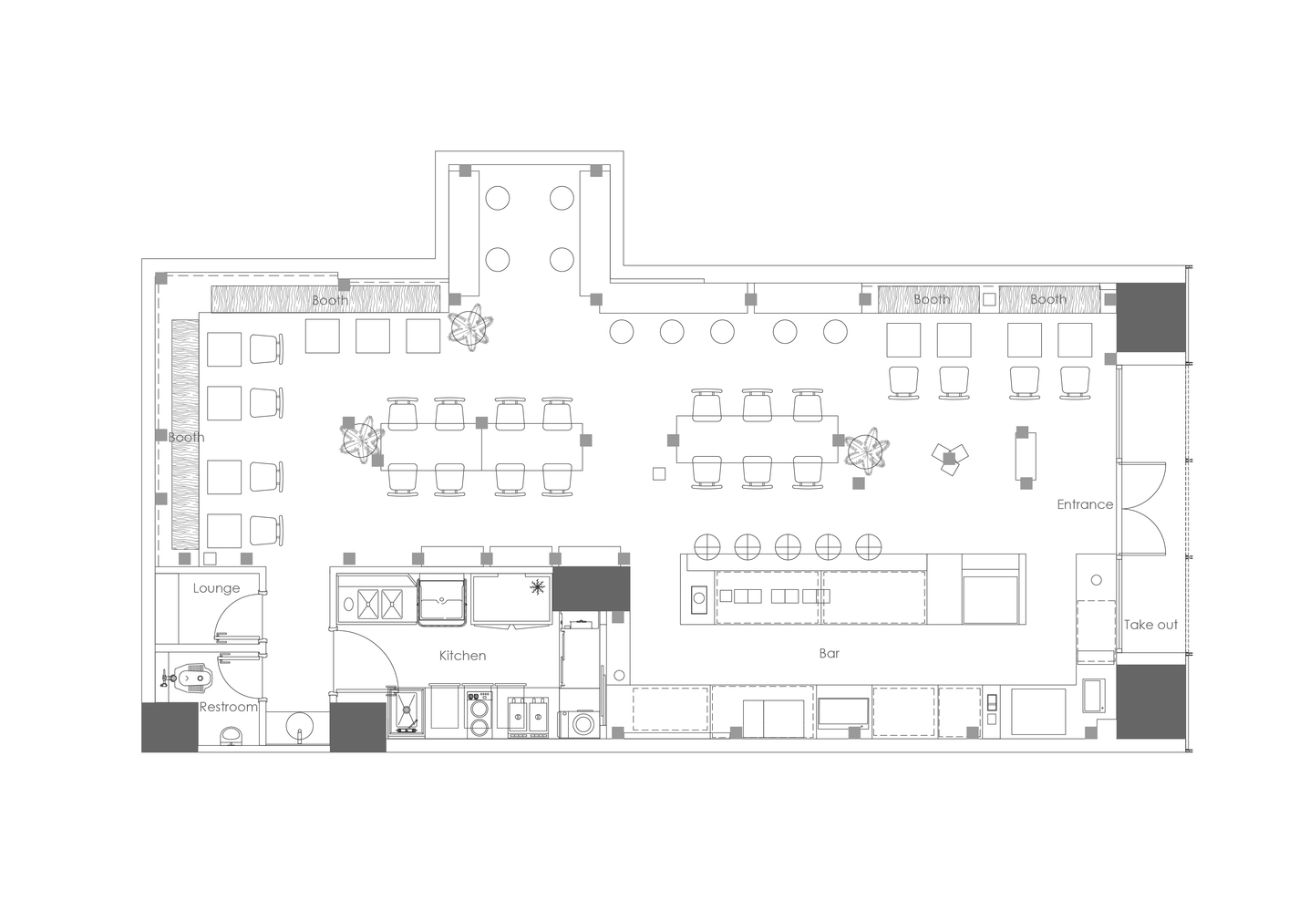 Annnd咖啡廳,Ruhaus Studio,深圳咖啡廳設計,深圳桃園村咖啡店,深圳咖啡廳設計案例,深圳Annnd咖啡廳,100㎡咖啡廳設計