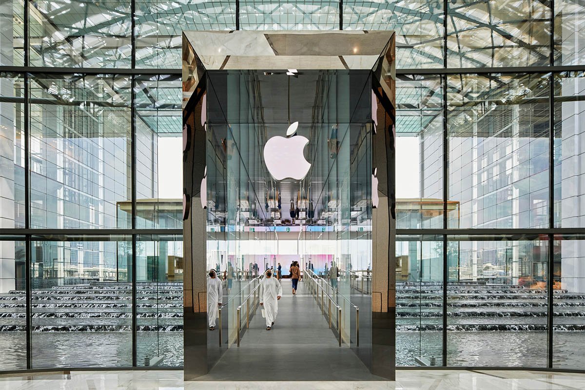 Foster + Partners,阿布紮比蘋果零售店,蘋果零售店設計,Apple Store,Apple Al Maryah Island,蘋果體驗店店