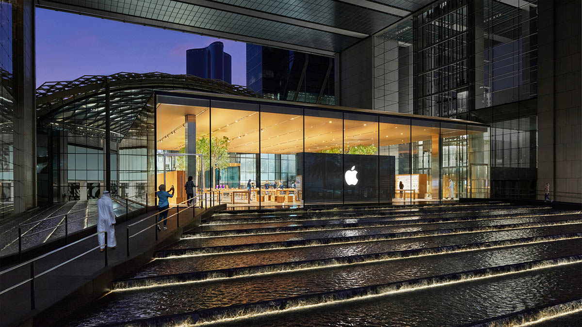 Foster + Partners,阿布紮比蘋果零售店,蘋果零售店設計,Apple Store,Apple Al Maryah Island,蘋果體驗店店