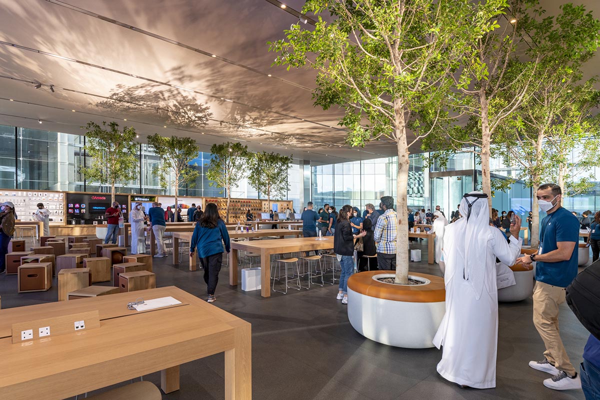 Foster + Partners,阿布紮比蘋果零售店,蘋果零售店設計,Apple Store,Apple Al Maryah Island,蘋果體驗店店