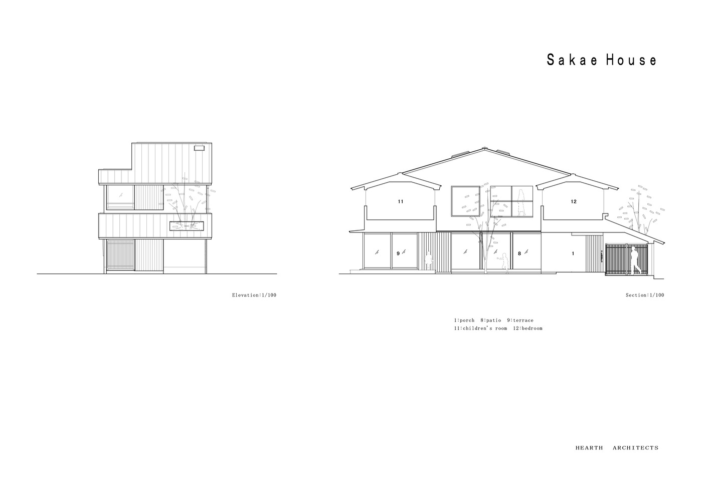 Hearth Architects,住宅設計,日本室內設計,日本住宅設計案例,Sakae House,88㎡住宅設計